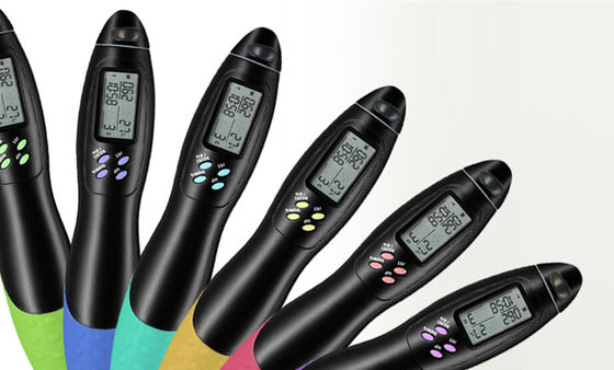 สายกระโดดฟิตเนส ความยาวของสายปรับ JP-100 LCD แผนผังเคาน์เตอร์ สายกระโดดสําหรับการออกกําลังกาย