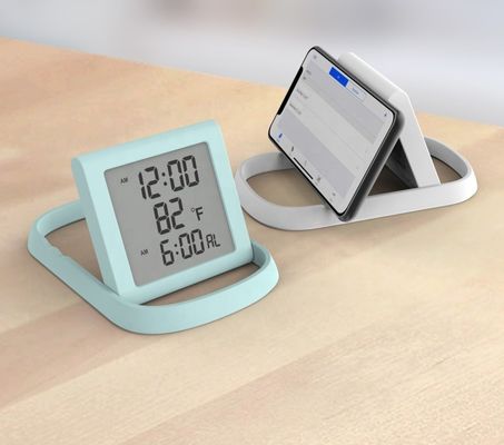 LCD Display Creative Fashion นาฬิกาเวลาดิจิตอลที่มีอุณหภูมิภายใน