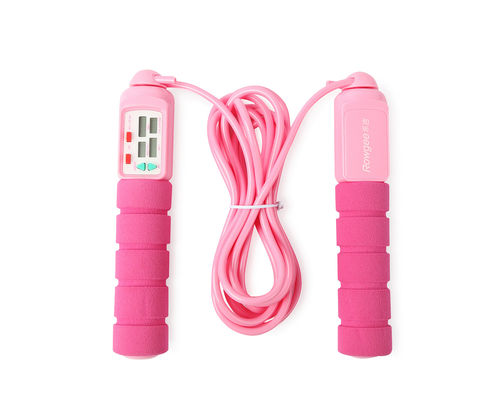 สายกระโดดดิจิตอล สายกระโดดพกพา พร้อมการตั้งเวลาออกกําลังกายและเครื่องนับลุปสําหรับการฝึกฟิตเนสที่มีประสิทธิภาพ