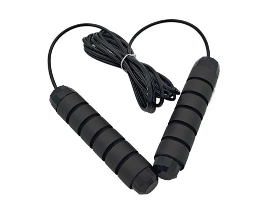 KSX-TS1 การออกกําลังกายมืออาชีพ กระโดดเชือก ปรับความเร็ว ดํา Soft Handle