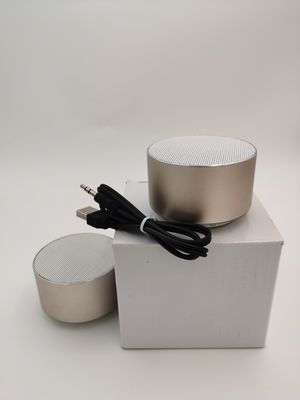 โลโก้ที่กําหนดเองกลม มินิพอร์ตบลูทูธสเปคเกอร์ USB สเปคเกอร์ไร้สาย
