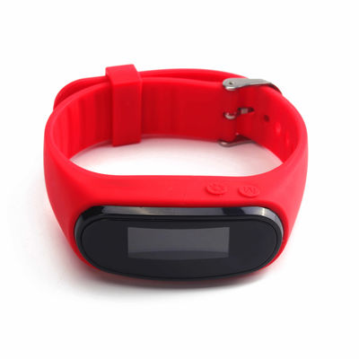 OEM ปราดเปรื่อง Fitness Pedometer ดูแคลอรี่ที่เผาและระยะทางที่มีการแสดงเวลา