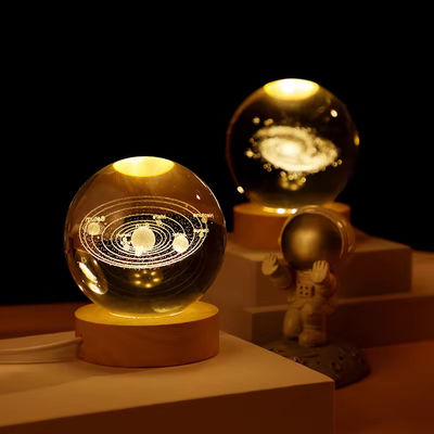 บอลคริสตัลเลเซอร์ 3D ตะกรุดด้วยแสง LED