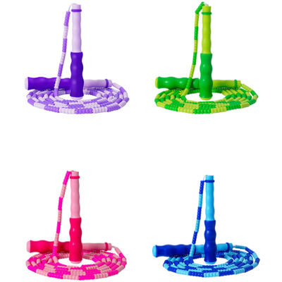 เชือกกระโดดความยาวปรับได้ ด้วยเชือกไนลอนที่มีขีดอ่อนและการออกแบบมือแบบคลื่น