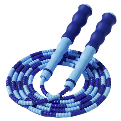 เชือกกระโดดความยาวปรับได้ ด้วยเชือกไนลอนที่มีขีดอ่อนและการออกแบบมือแบบคลื่น