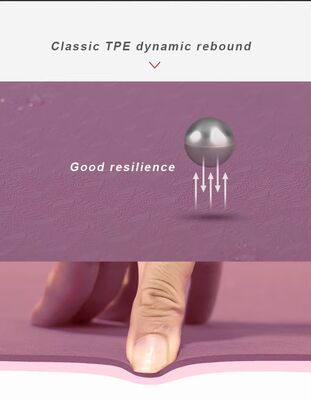 Ultra Lightweight And Portable TPE Yoga Mat สําหรับการฝึกสตูดิโอที่บ้านและการออกเดินทาง