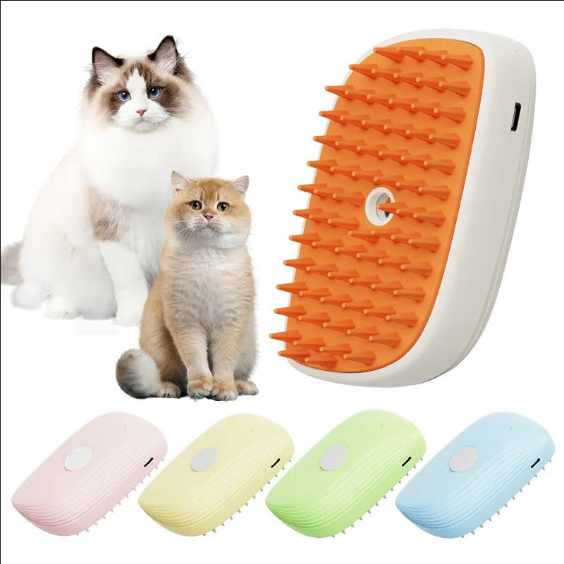 3-in-1 Cat Steam Brush ขายร้อน สําหรับสัตว์เลี้ยง การดูแลน้ํา สเปรย์น้ํา การกําจัดผม การทําความสะอาดแสง