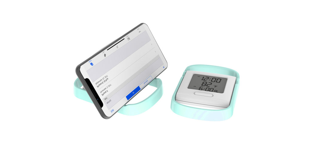 โต๊ะ LED ดิจิตอล คล็อค พอร์ตพอร์ท ดิสเพลย์ที่มีปัจจุบันและปริมาณอุณหภูมิ